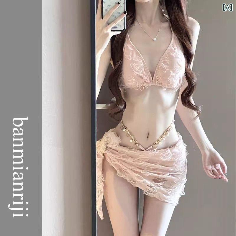 ビキニ 女性用 2025年 三件セット かわいい セクシー プッシュアップ 温泉 ビーチ ...