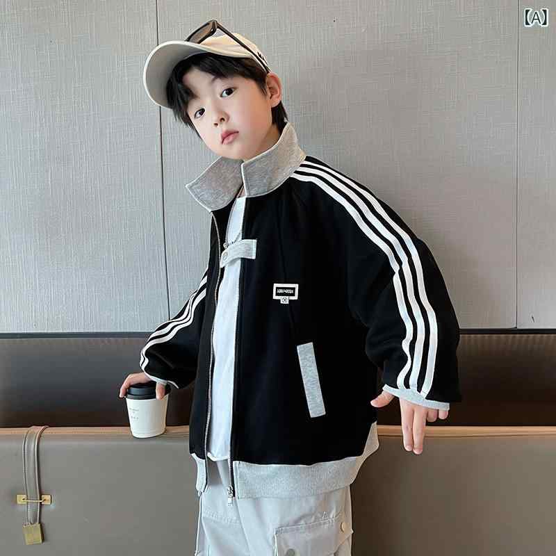 ・カテゴリ: 子供用アウター、ジャケット、コート・性別: 男性・対象年齢: 8歳以上、身長140cm以上・ネックライン: スタンドカラー・スタイル: カジュアル・柄: 無地・厚さ: 標準・生地加工: 柔軟加工・フード: 付き・要素: スポーツ、レター・袖丈: 長袖・主な素材: 綿65%・裏地素材: 綿75%・開閉タイプ: ジッパー・カラー展開: ブラック、グレー・サイズ展開: 120cm、130cm、140cm、150cm、160cm、170cm・着丈: ミドル丈・中綿素材: ポリエステル繊維
