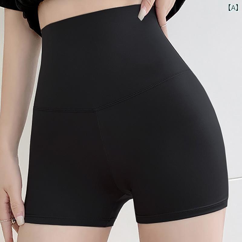 春夏 レディース シャークパンツ 3分 打底パンツ 収腹 ヒップアップ 高腰 短パン 防走光 外穿 可能 薄手 修身 高弾性 タイト ブラック グレー グリーン ホワイト 腈纶 接触冷感 純色 軽量 通勤 普段使い