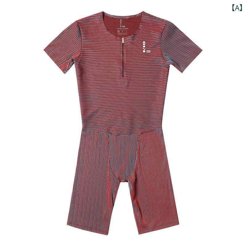 ・スタイル: 条紋・素材: ポリエステル・シーン: ランニング・カラー展開: レッド、ブルー・サイズ展開: S、M、L、XL、2XL