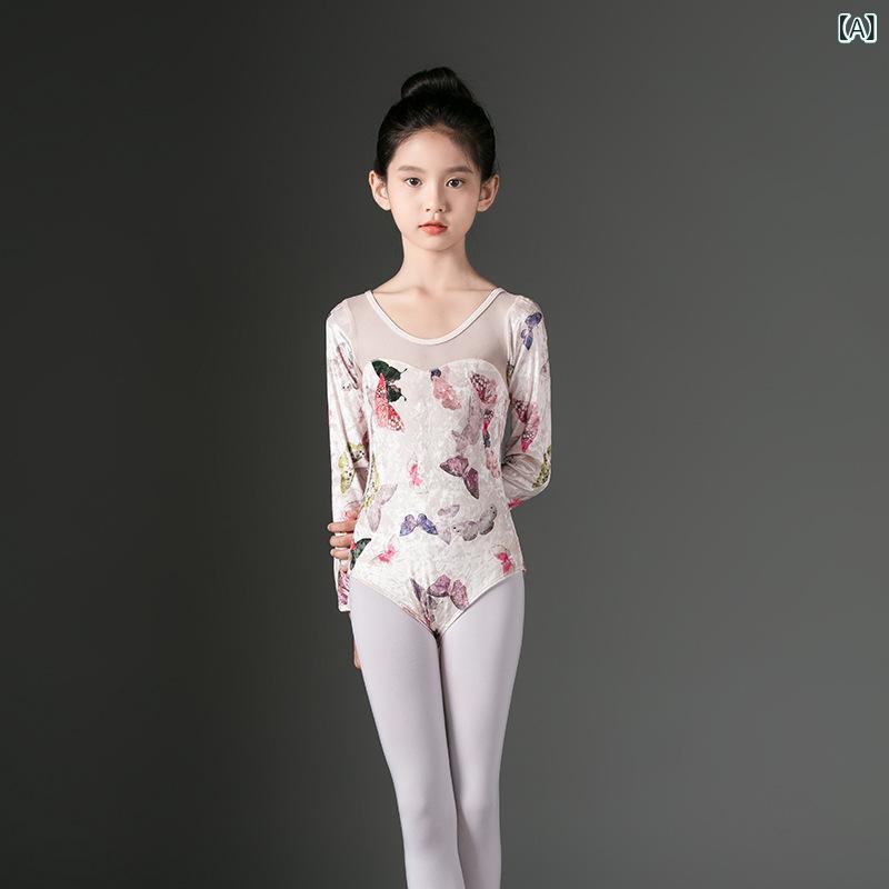 ・カテゴリ: 子供ダンス衣装・対象: 女の子・主な素材: 綿30%・カラー展開: 蝶柄長袖ボディスーツ、蝶柄長袖ボディスーツ+ピンクスカート、ピンクスカート・サイズ展開: 120、130、140、150、160、170、180・対象年齢: 3〜8歳