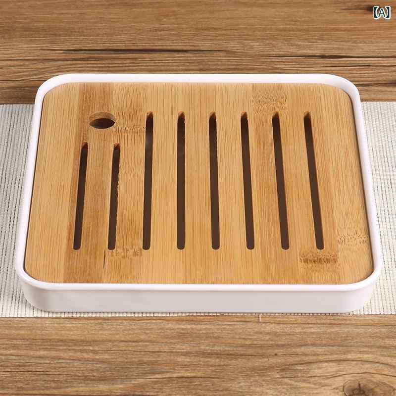 茶盤 竹製 ティープレイト トレー 貯水式 カンフー茶 道具 おしゃれ 卓上 中国茶 ...