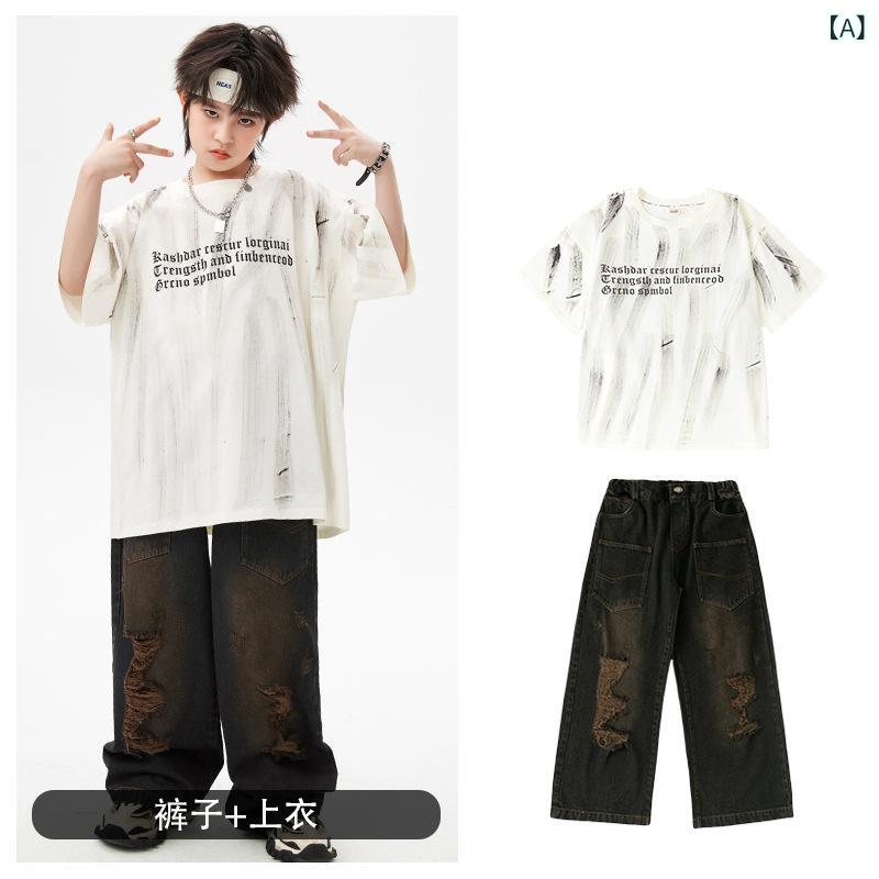 ・カテゴリ: 子供ダンス服・スタイル: ヒップホップ・ダンスタイプ: ストリートダンス・性別: 男女共用・主素材: 綿・カラー展開: ホワイト、デニム、グレー・サイズ展開: 110cm、120cm、130cm、140cm、150cm、160cm、170cm、180cm・対象年齢: 8歳以上
