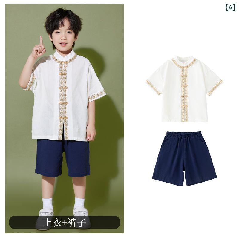 ・カテゴリ: 子供ダンス衣装・スタイル: 中国風・主な素材: ポリエステル50%・性別: 男女共用・袖丈: 半袖・カラー展開: ネイビー、ブルー、レッドブラック、ホワイト、ブラック・適合身長: 100cm,110cm,120cm,130cm,140cm,150cm,160cm,170cm,180cm・適合年齢: 8歳以上