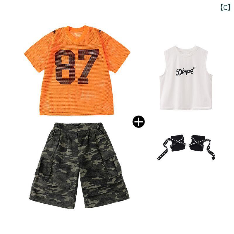 キッズ ダンス衣装 セット 男の子 女の子 ヒップホップ ストリートダンス 演出服 ...