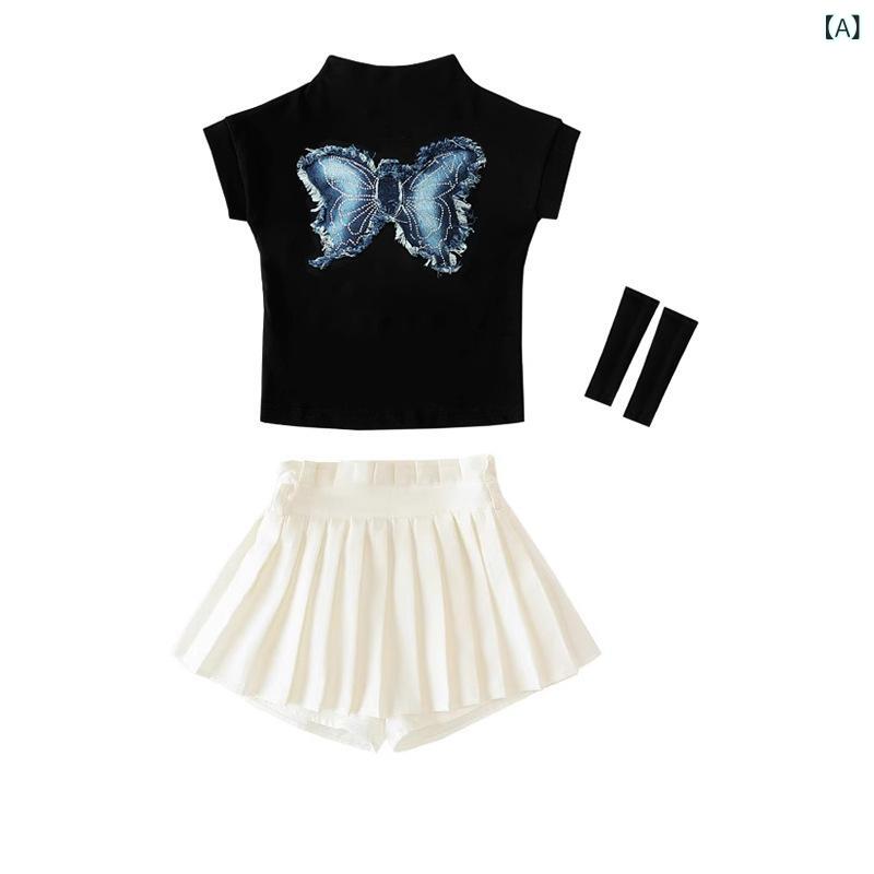 ・カテゴリ: 子供ダンス服・スタイル: ヒップホップ・対象性別: 女性・適用ダンス: ジャズダンス・袖丈: 半袖・カラー展開: ブラック、ホワイト・適合身長: 110cm、120cm、130cm、140cm、150cm、160cm、170cm、180cm