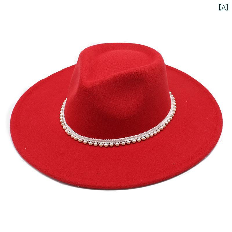 ・カテゴリ: 礼帽・対象性別: 男女共用・素材: ウール・スタイル: 欧米・編み方: 平編み・流行要素: ステッチ・柄: 無地・帽頂形状: 平頂・帽檐形状: 大檐・カラー展開: 赤、黄、紫、カーキ、黒、白、ピンク、ローズ、キャメル、タロイモ紫、グリーン、ダークグレー、ライトグレー、ミリタリーグリーン、ミントグリーン、レイクブルー、オレンジ、ウォームピンク、ラストレッド、ベージュ、アップルグリーン、スカイブルー・サイズ展開: M（56-58cm）・機能: 日よけ、通気性、保温・使用シーン: レジャー、旅行、アウトドア、ギフト、サイクリング、配信・対象: カップル、少年、青年、50代 大人・つば形状: 平つば