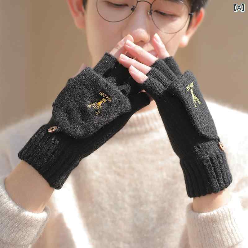 ・カテゴリ: 保温手袋・タイプ: 分指手袋・主な素材: 毛糸・装飾: 刺繍・カラー展開: 黒、ダークグレー、ライトグレー、ネイビー、グレー、ライトグリーン、ダークブルー、ブラウン、ライトブルー・サイズ展開: フリーサイズ