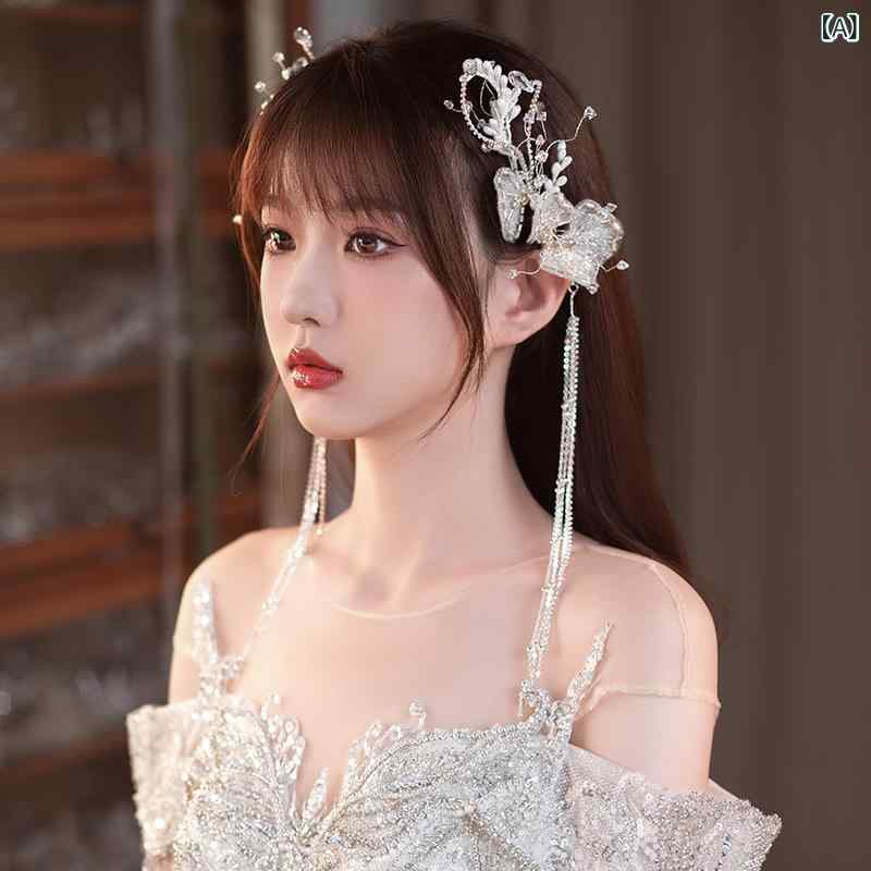 ・素材: 水晶、合金、ラインストーン・: 花、カチューシャ・加工方法: 手作り・種類: 髪留めクリップ・流行要素: 花びら・スタイル: ナチュラル・スタイルカテゴリ: フレッシュ＆スイート・カテゴリ: ヘアアクセサリー・対象: レディース・流行要素カテゴリ: 植物花