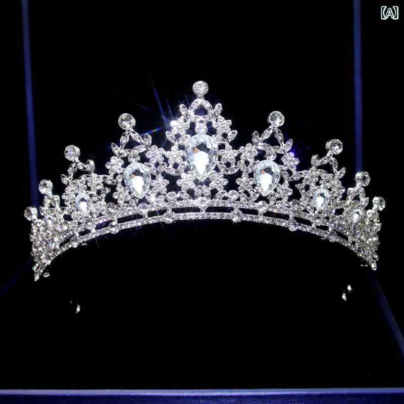 ・カテゴリ: ヘアアクセサリー・主な素材: 合金・スタイル: レディース・デザイン: クラウン・加工技術: 電気メッキ・ストーンの種類: クリスタル・おすすめのギフトシーン: 結婚式、誕生日、祝日、展示会、周年記念、開店祝い、授賞式・カラー展開: ホワイト