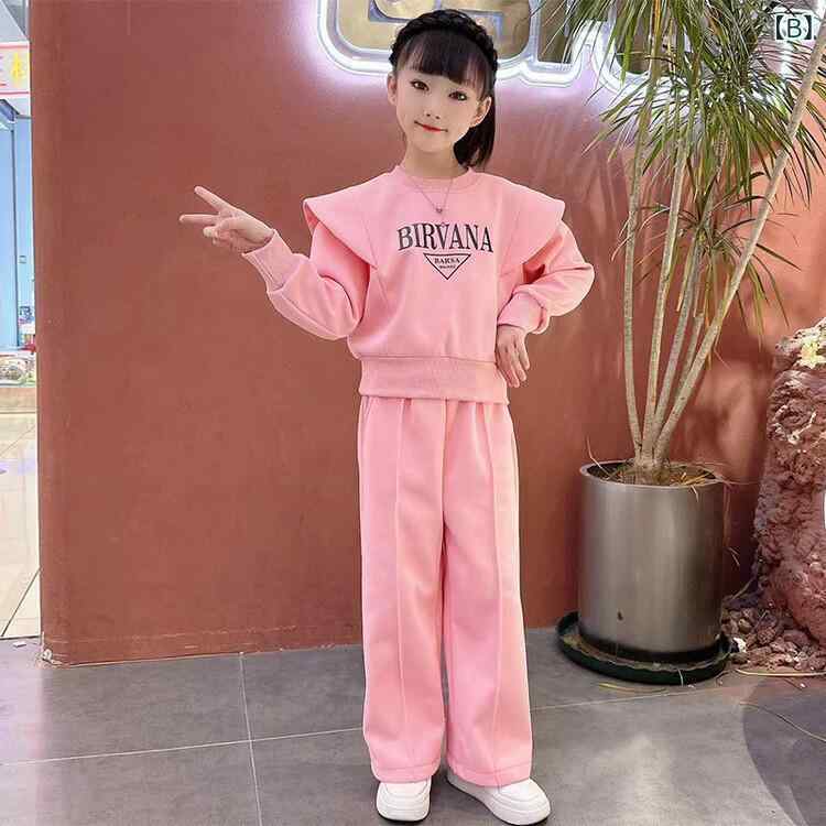 キッズ レディース 秋冬 中大童 女の子 かわいい ファッション トレンド ルーズ ゆ...