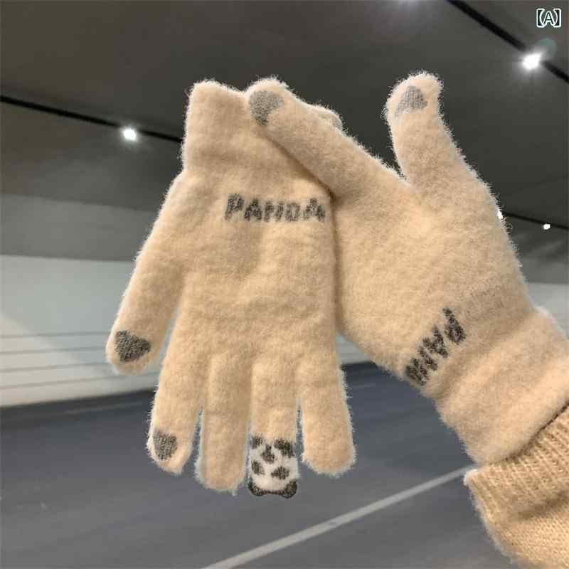 ・カテゴリ: 保暖手袋・タイプ: 分指・機能: タッチスクリーン、保暖、防風・カラー展開: ベージュ、ライトパープル、ミドルピンク、ライトブルー、グレー、ネイビー・主な素材: ナイロン・主素材含有率: 51% - 60%・スタイル: 甘美・加工: 提花・流行要素: 動物、カートゥーン調、文字、形状