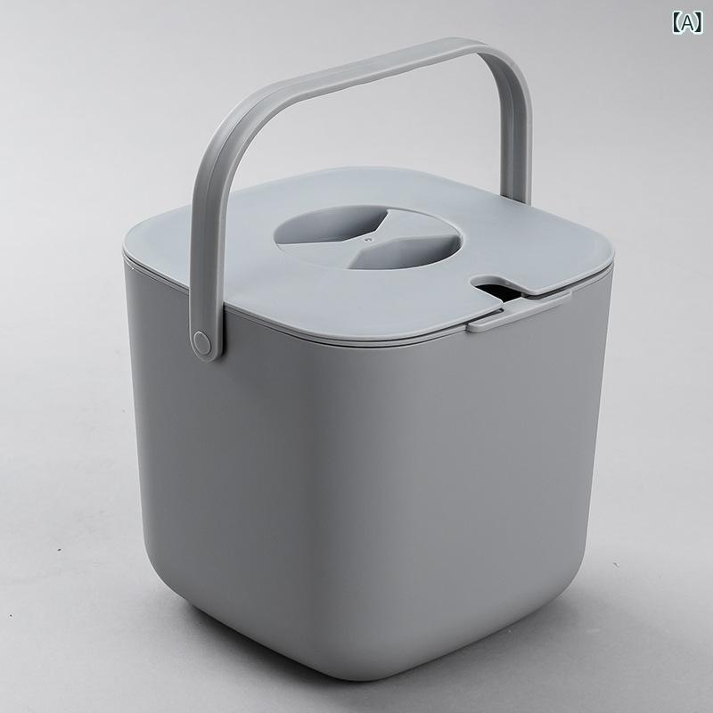 茶道具 排水バケツ 茶こし付き ゴミ箱 小型 プラスチック 排水ホース用穴付き 現代...