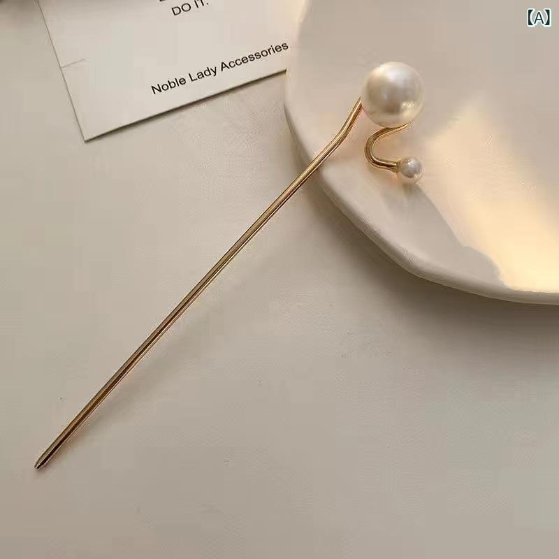 ・素材: 合金・スタイル: モダン、オフィス・形状: ティアドロップ・加工: 手作業・ギフトシーン: 誕生日、旅行記念、お祭り、引っ越し、展示会、販促、社員福利、周年記念、ビジネスギフト、開業、授賞記念、広報・デザイン展開: パール1粒、パール2粒・カテゴリ: ヘアアクセサリー