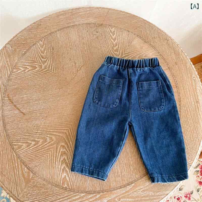 セットアップ キッズ ベビー 長袖 デニムシャツ ロングパンツ 2点セット コットン ...