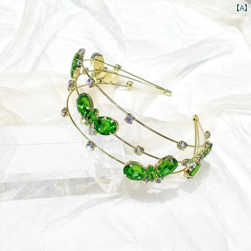 カチューシャ レディース ヘアアクセサリー ダブルリボン クリスタル ラインストー...