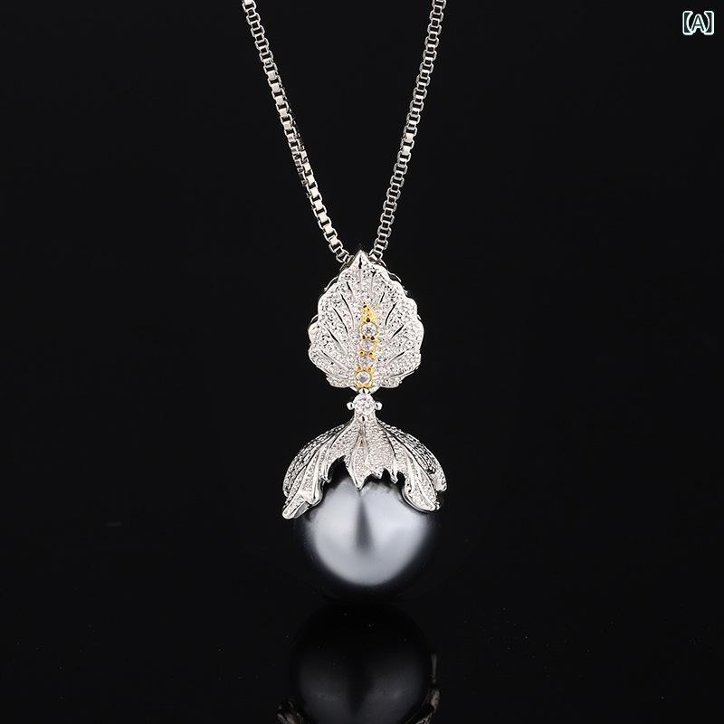 ネックレス レディース ジュエリーセット 耳飾り 高級感 グレーパール 14mm 一粒 冠婚葬祭 フォーマル パーティー