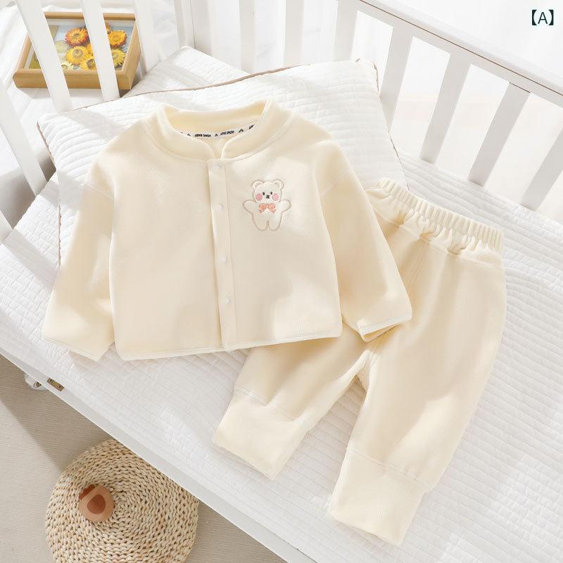 ベビー服 キッズ セットアップ 秋冬 スウェット 裏起毛 フリース 長袖 長ズボン ア...