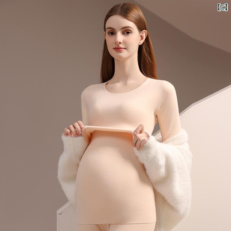 マタニティウェア レディース 授乳服 長袖 インナー 補強 防寒 裏起毛 妊婦 産後 ...