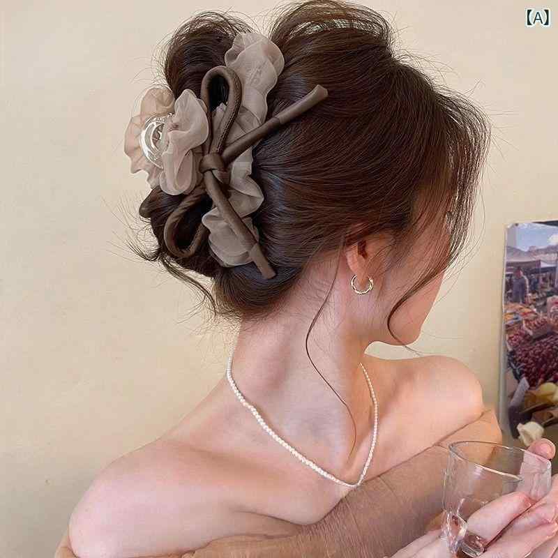 ・カテゴリ: ヘアアクセサリー・スタイル: フェアリー・テイスト: フレッシュスイート・: メッシュ・種類: バンスクリップ・加工方法: ハンドメイド・カラー展開: ミルクコーヒー、白緑、エレガントブラック・対象: レディース