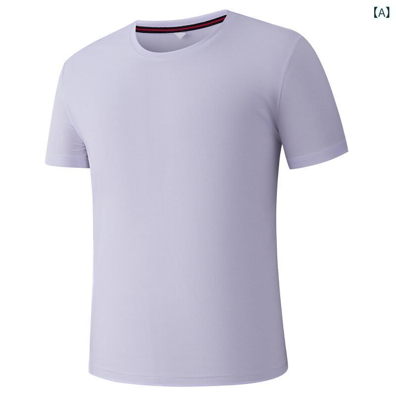 Tシャツ メンズ 春夏 半袖 カットソー 丸首 無地 薄手 抗菌 快適 カジュアル トップス 涼しい インナー
