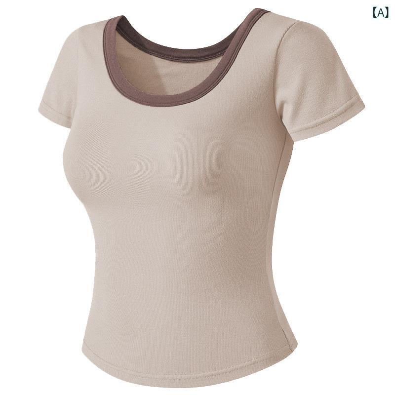 ・カテゴリ: Tシャツ・性別: レディース・主な素材: ビスコース90.8%混紡・カラー展開: アプリコット、グリーン、パープル・サイズ展開: S、M、L・おすすめシーン: ランニング、フィットネス、スポーツ、サイクリング、ダンス・袖丈: 半袖・着用方法: プルオーバー・着丈: ショート丈・フィット: レギュラーフィット・対象: 若年女性