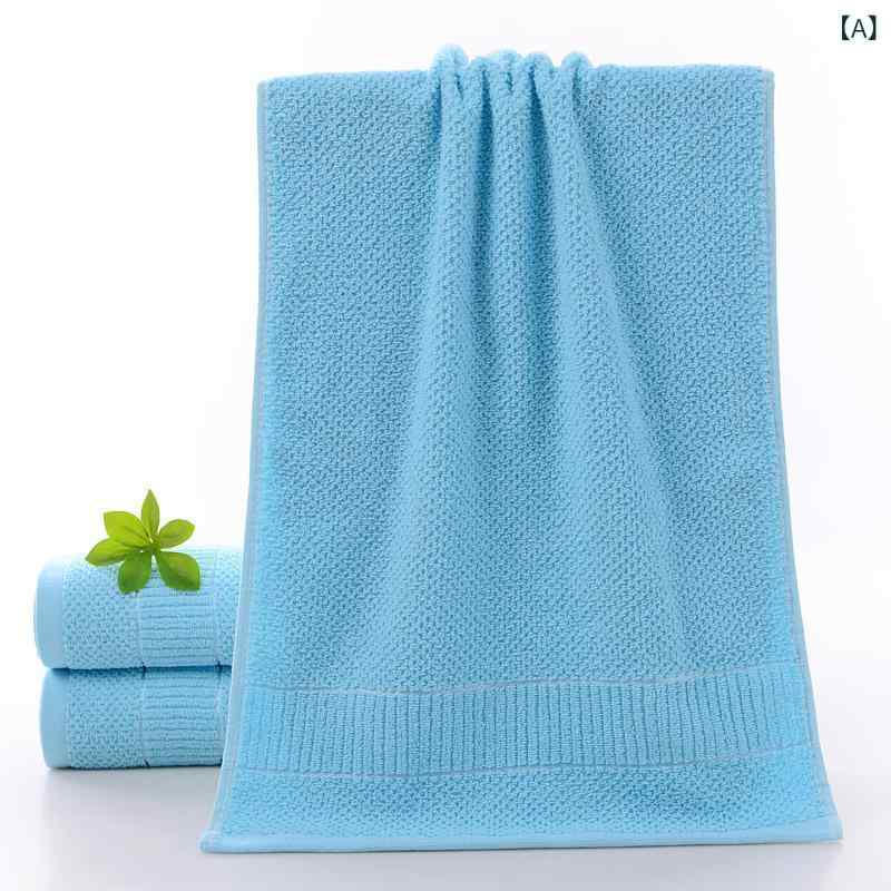 ・素材: 綿・糸仕様: 32本撚り・製法: ジャカード・重量: 約80gから100g未満・カラー展開: ブルー、オレンジピンク、パープル・サイズ: 34×72cm・分類: フェイスタオル