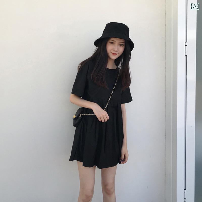 ワンピース レディース 妊婦 マタニティ 半袖 春夏 膝丈 無地 Aライン ゆったり 大...