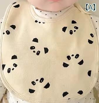 ・カテゴリ: よだれかけ、お食事エプロン・対象性別: 男女共用・素材: 綿・対象年齢: 0-3歳・機能: 防水、防汚・柄: キャラクター・カラー展開: パンダ柄、ペンギン柄、クマ頭柄・安全基準: A類