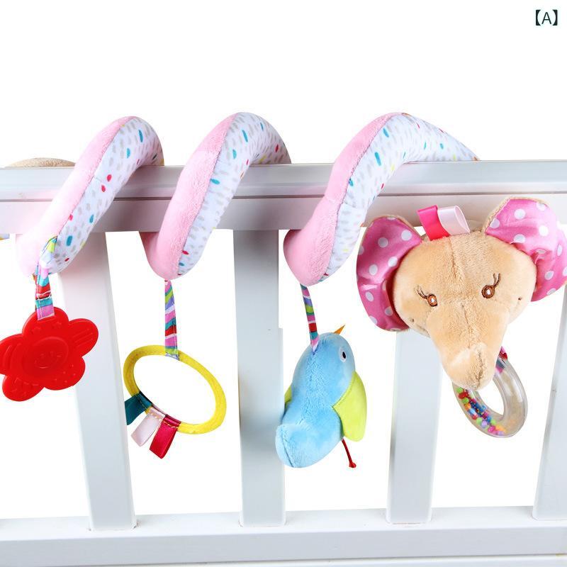おもちゃ ベビー ぬいぐるみ ベッドメリー ベビーカー用 おでかけ 象 かわいい 吊り下げ 玩具 赤ちゃん 知育 視覚 発達 出産祝い プレゼント