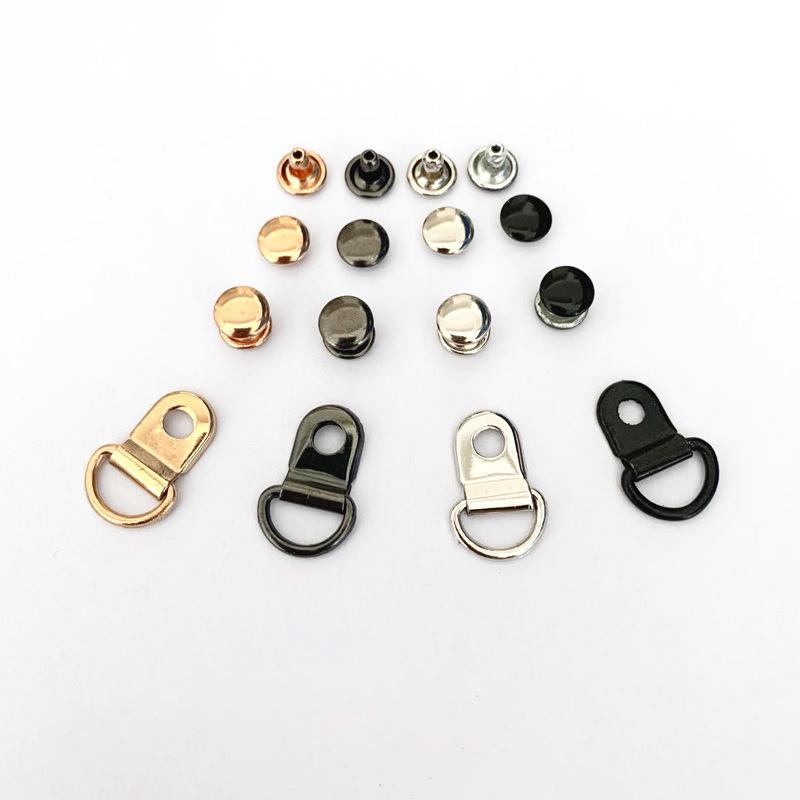 ・カラー展開: シルバー、ブラック、ライトゴールド、ガンメタル、ブロンズ・サイズ展開: カラビナ10×14mm・両面リベット8×6mm、カラビナ8×12mm・両面リベット6×8mm・対応シューズタイプ: 運動靴、ブーツ、ワークブーツ・スタイル: バックル