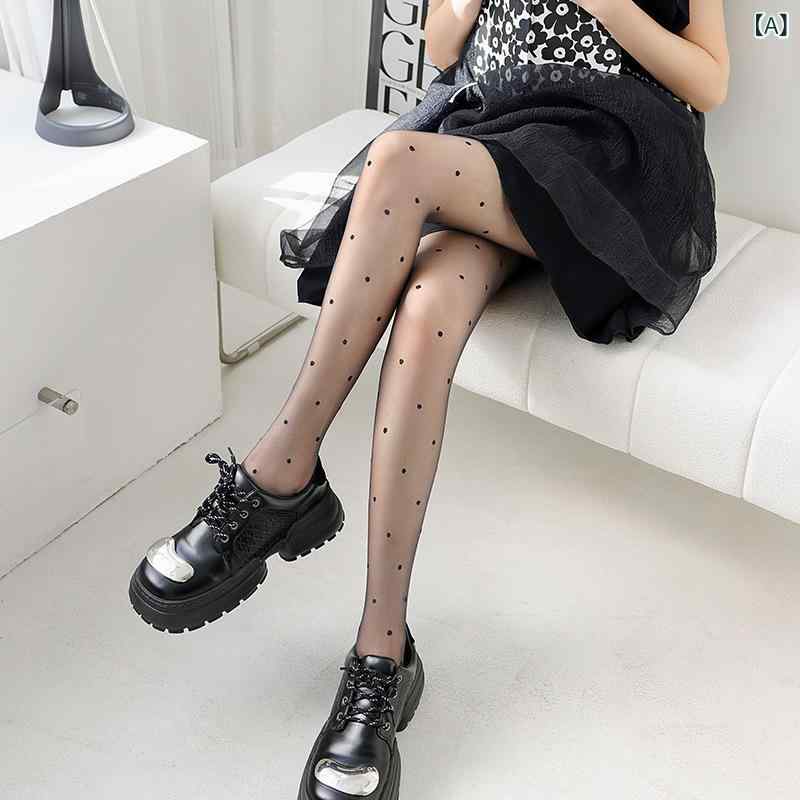 タイツ レディース 裏起毛 黒 ドット柄 シアータイツ 美脚 ストッキング風 厚手 暖...