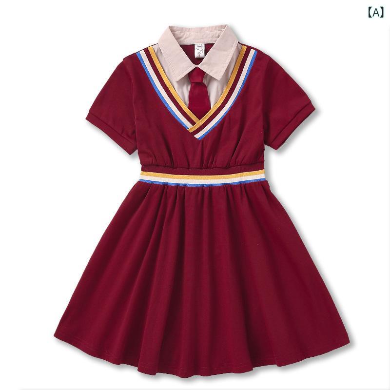 校服 キッズ 制服 半袖 シャツ スカート パンツ フォーマル 通学 発表会 入園式 卒園式 イベント 記念撮影用 コットン 柔らかい 男女兼用 アカデミック カジュアル