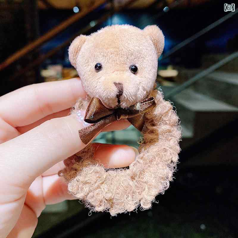 ヘアゴム キッズ 女の子 ヘアアクセサリー 髪ゴム 髪飾り クマ ウサギ ぬいぐるみ ...