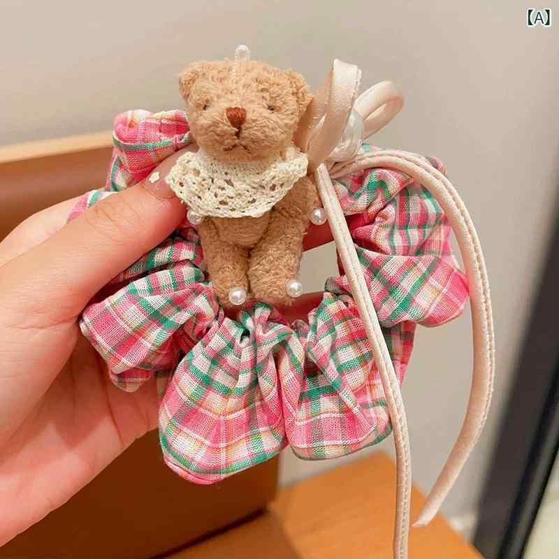 ヘアゴム キッズ 女の子 シュシュ 髪飾り 2個セット ヘアアクセサリー くま うさぎ...