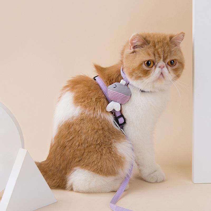 ハーネス リード 猫用 レース うさぎ かわいい 脱走防止 抜けにくい H型 工字型…