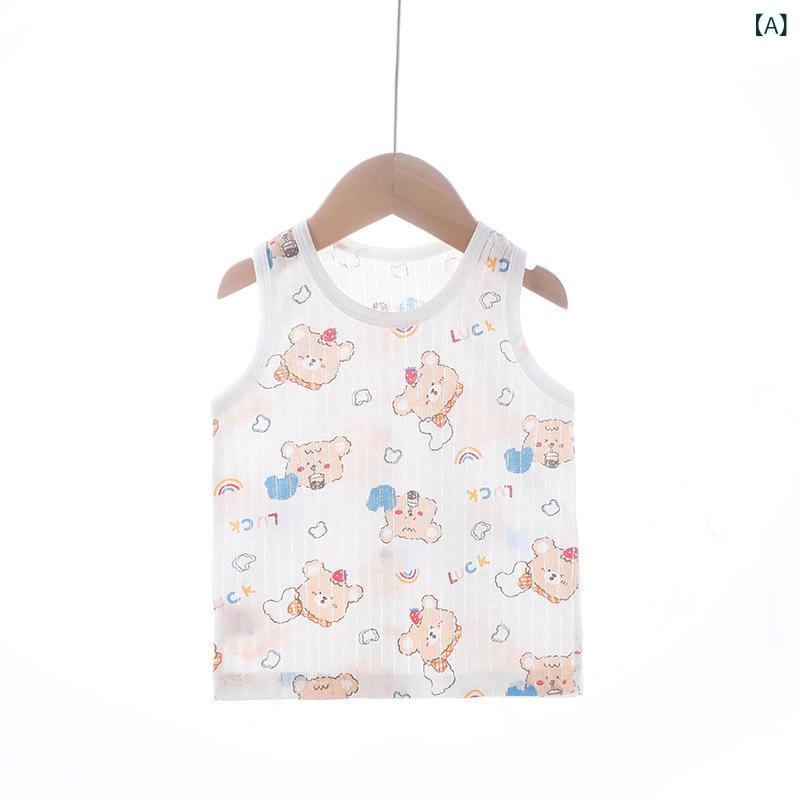 タンクトップ キッズ 男の子 女の子 ノースリーブ インナー シャツ トップス 綿素...
