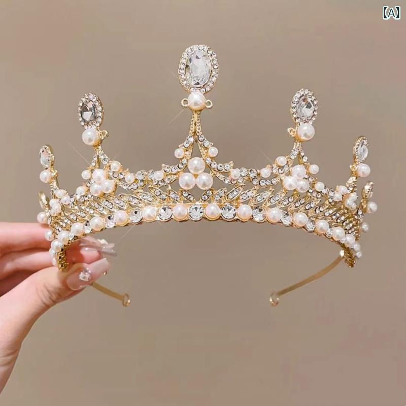 カチューシャ キッズ 女の子 王冠 ティアラ ヘアアクセサリー キラキラ クリスタル...