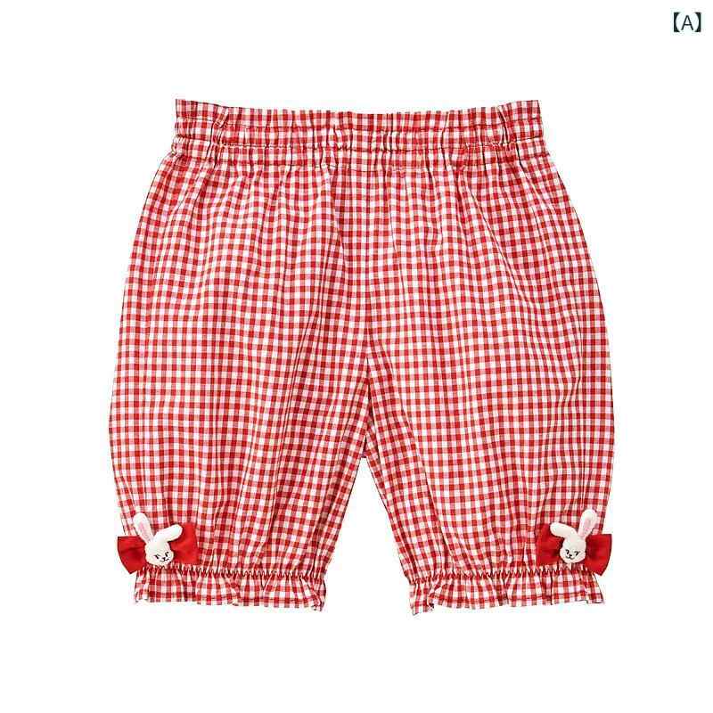 ・スタイル: 和風・カテゴリ: ショートパンツ・主な素材: 綿 85%・対象性別: 女の子・対象年齢: 3〜8歳（100〜140cm）・柄: キャラクター、アルファベット、抽象柄・デザイン要素: キャラクター、アルファベット、キュート、リボン、トレンド・ウエスト: ミドルウエスト・ボトムス開閉部: ゴム仕様・対応身長: 80cm、90cm、100cm、110cm、120cm、130cm・商品カテゴリ: キッズパンツ