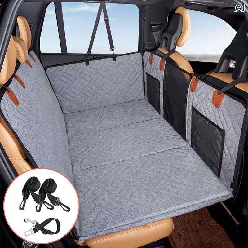 ペットシーツ 車載シート 犬用 耐荷重 防水 撥水 防汚 ドライブシート ペットキャリー カーシート 後部座席用 折畳み式 汚れ防止 簡易設置 汎用