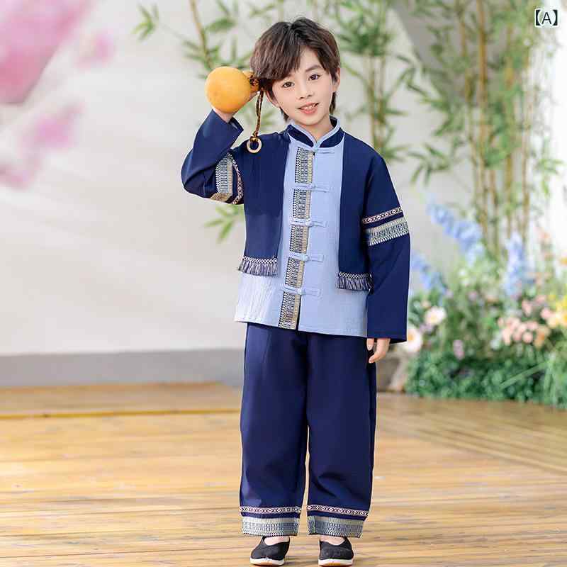 民族衣装 キッズ 子供 女の子 男の子 春秋 チャイナドレス セットアップ かわいい 発表会 演出服 イベント コスチューム 中国風 柔らかい 快適