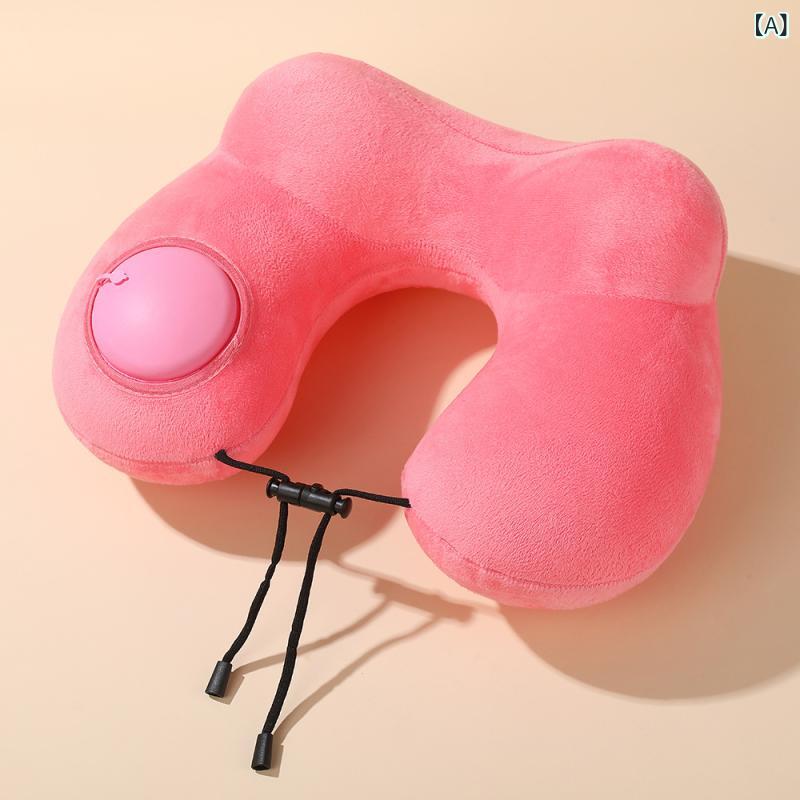 ・商品カテゴリ: U型枕・スタイル: モダンシンプル・対象: ユニセックス・中材: 低反発ウレタンフォーム・カバー素材: クリスタル超柔・カラー展開: ピンク（収納袋付き）、ブラック（収納袋付き）、ダークブルー（収納袋付き）、グレー（収納袋付き）・サイズ: 32×34×16cm・重量: 500g未満
