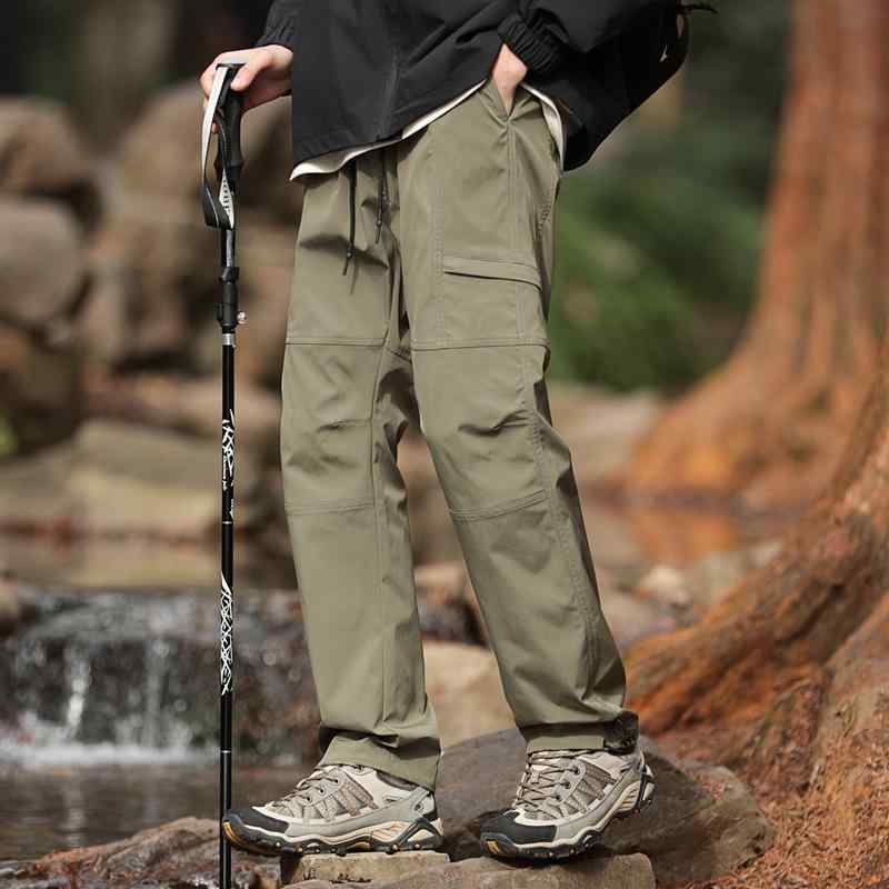 パンツ メンズ アウトドア 速乾 防風 防水 透湿 登山 キャンプ トレッキングパンツ 春秋 カジュアル ストレート 耐摩耗 スポーツ 通気性