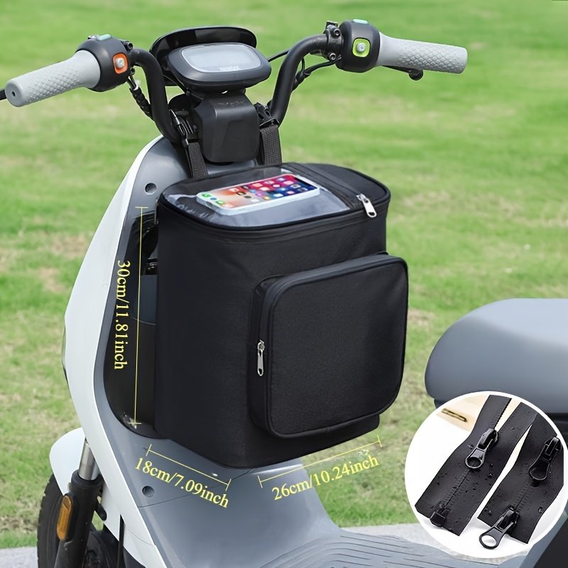 フロントバッグ 自転車 電動自転車・バイク用ヘルメットバッグ ポータブルフロント...