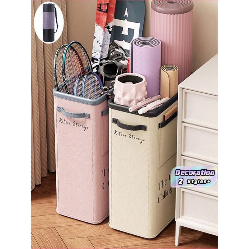 ヨガマット収納バスケット 1個 フィットネス器具 スポーツ用品収納バスケット 自宅...