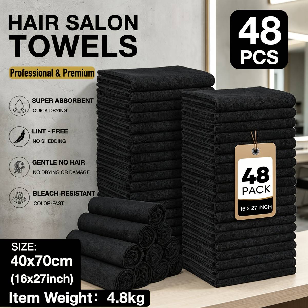 商品仕様平方グラム重量 （g/m2）350g/m2性別ユニセックス～大人向け材料ポリエステル特徴超吸収性繊維組成100% ポリエステル製織方法編み物質感のある髪質カール強化髪型普通原産国中国カラーブラック 48個パック