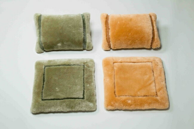 ムートンクッション　約43*43cm　KC440843