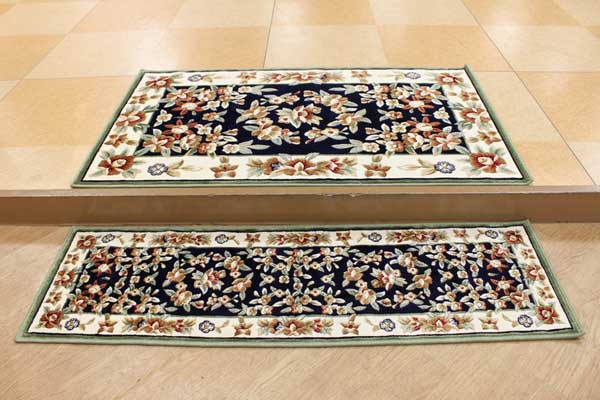 カービング レーヨン玄関マット 約34*120 LT201534/玄関マット