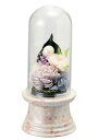 有田焼 花摘プリザーブドフラワー(日本製 お供えお彼岸 お供え 花 お彼岸 花 お彼岸 花 法事プリザーブドフラワー 仏花 ガラスドーム ガラスケース)