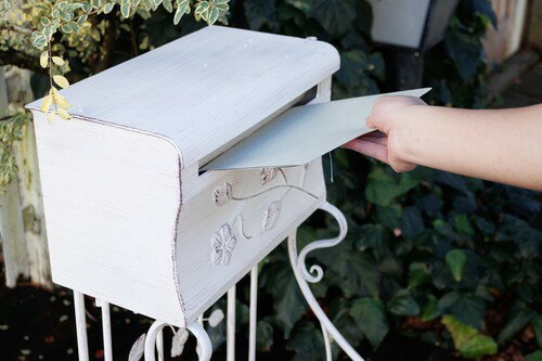 スタンド付きフラワーモチーフポスト TAN-3013 （エクステリア・ガーデンファニチ...